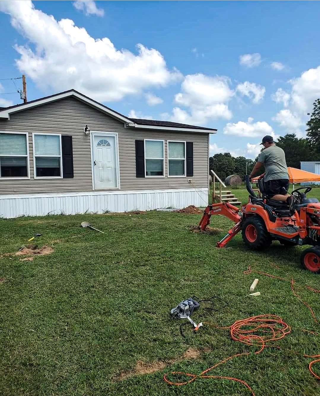 Dirtwork and site prep in Grove, Oklahoma
